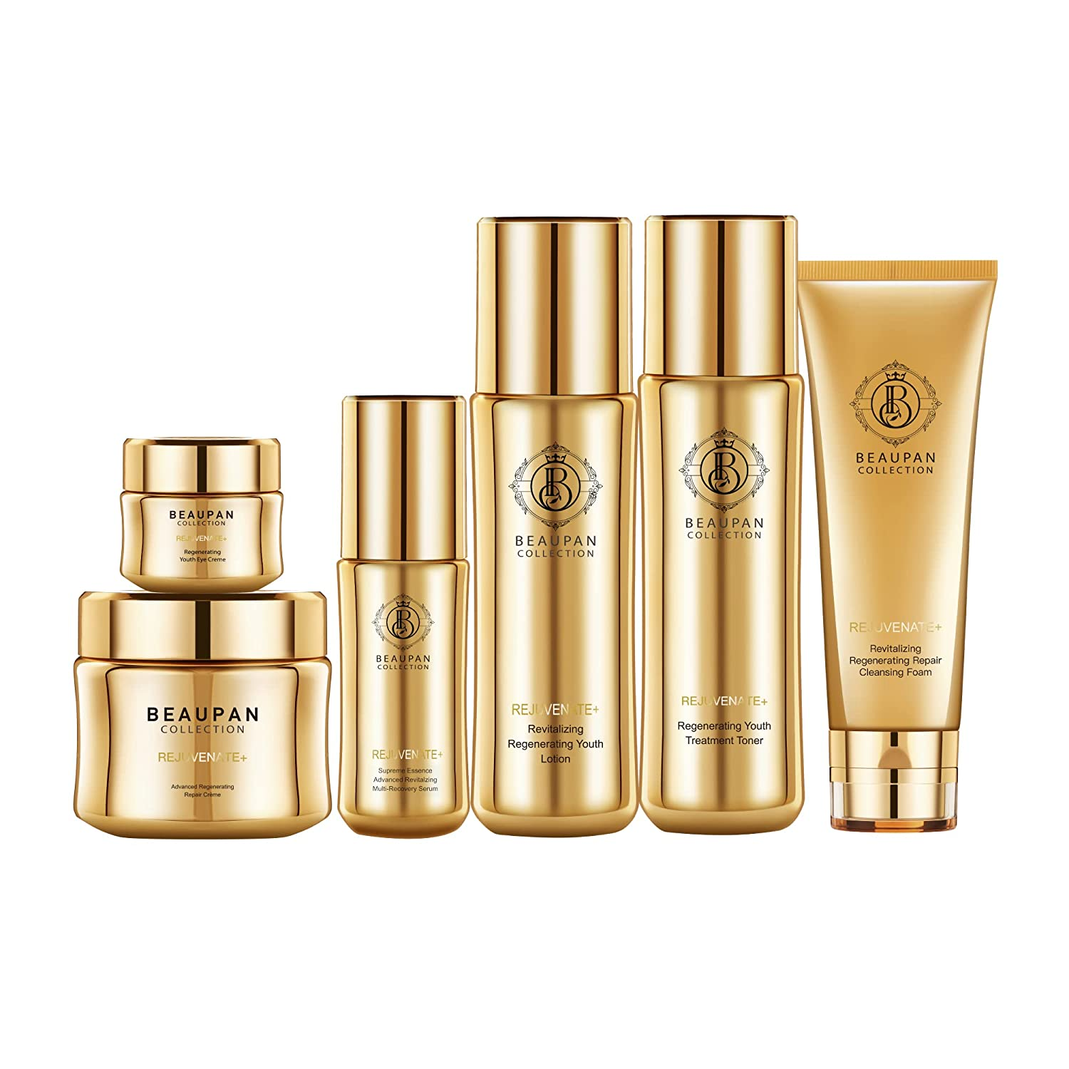 Rejuvenate+ Skin Care Gift Set (6 Pcs) Paraben free, Fragrance free, Sulfate free, Paraffin free, Animal Ingredients free, Petrolatum free, Glycols free